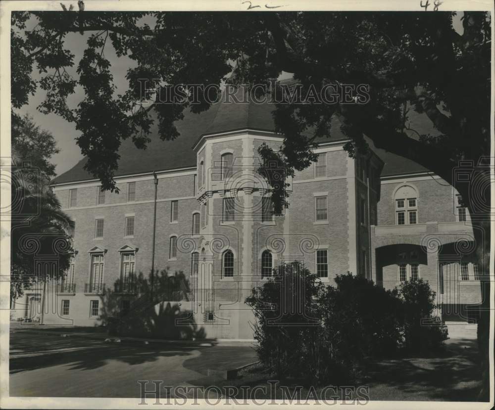 1955 Press Photo St. Joseph&#39;s hall of philosophy at Notre Dame seminary- Historic Images