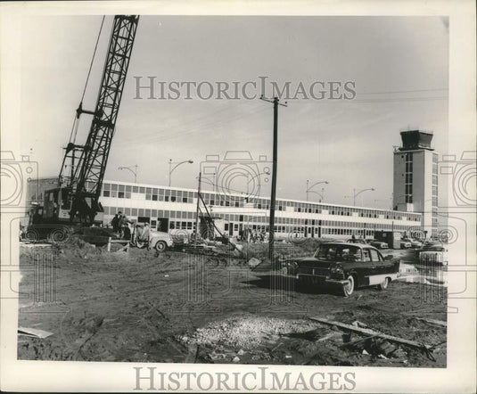 1958 Press Photo Construction of the New Orleans Airport - nob97513
