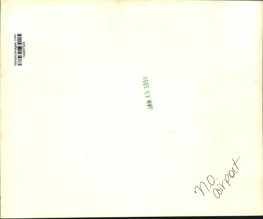 1958 Press Photo Cars parked outside New Orleans Airport - nob97524