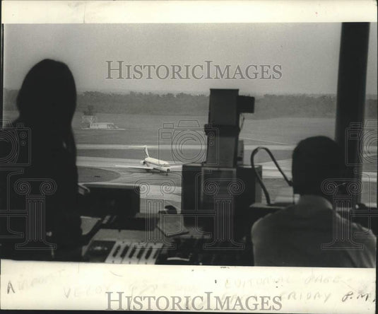 1972 Press Photo View Of Runway From Tower, New Orleans International Airport