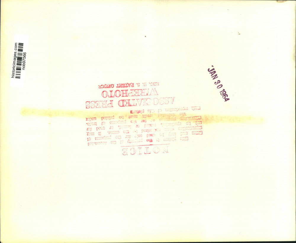 1964 Press Photo Walter Niles Shows Off High-Speed Aircraft Models, Washington