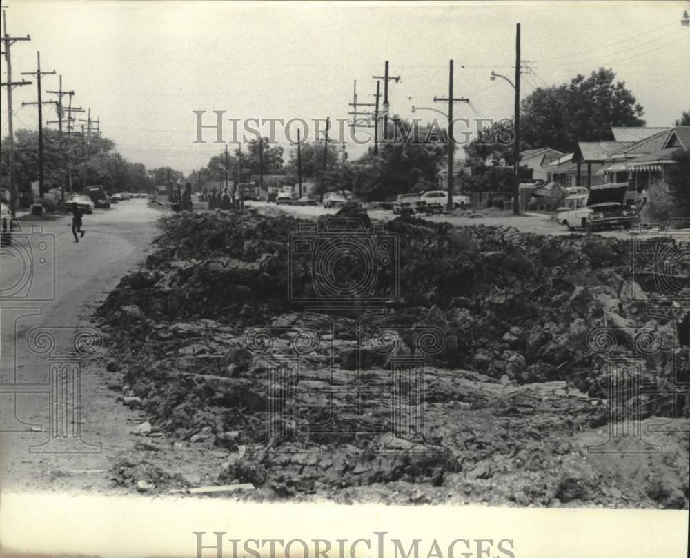 1971 Press Photo Renewing New Orleans Ninth Ward - nob97823
