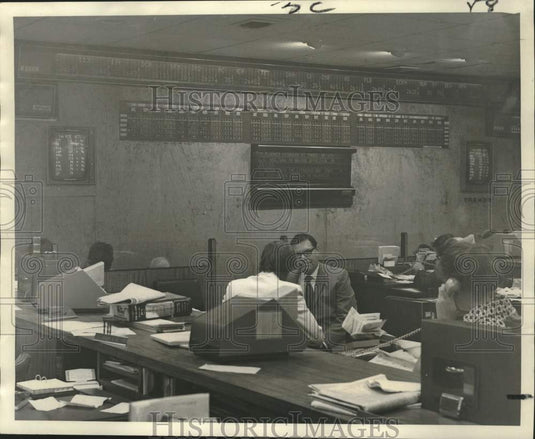 1971 Press Photo Board room of the Merrill Lynch, Pierce, Fenner & Smith Inc.