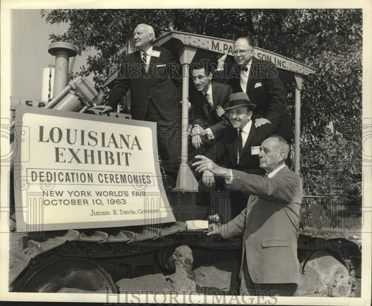 1964 Press Photo Louisiana Exhibit Dedication Ceremonies, New York World's Fair