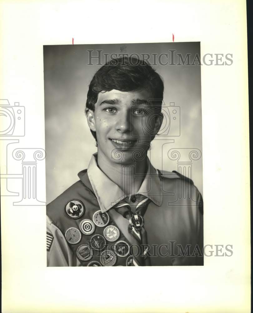 1989 Press Photo Robert Douglas Motion, Eagle Scout- Historic Images