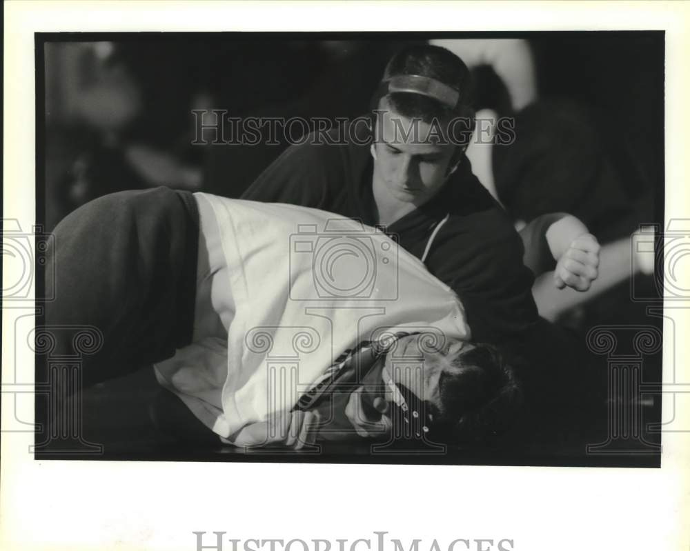 1991 Press Photo Northshore High School physical fitness - nob98265