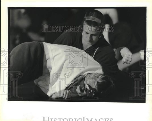 1991 Press Photo Northshore High School physical fitness - nob98265