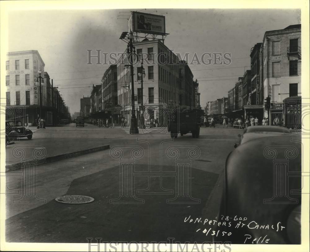 1950 Press Photo View of North Peters Street- Historic Images