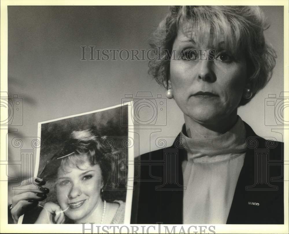 1993 Press Photo Linda Hall, member of the Mothers Against Drunk Driving group- Historic Images