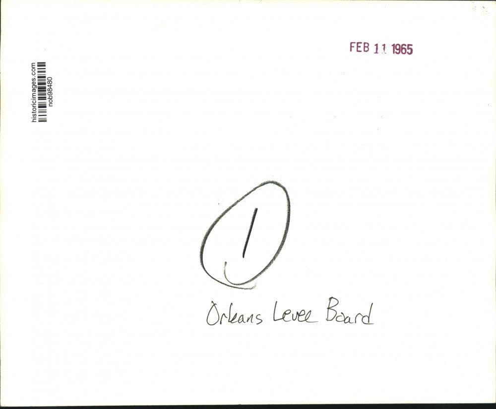 1965 Press Photo Rain And Wind-Swept Roadway Near Levee - nob98480