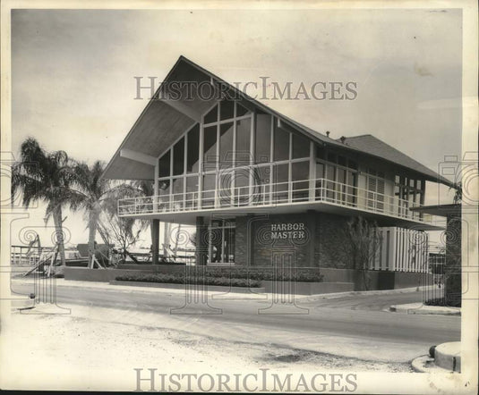 1962 Press Photo Harbor Master's Building At Revamped Marina, New Orleans