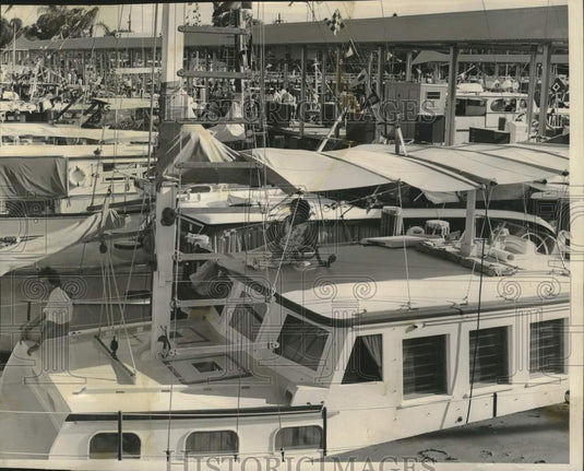 1962 Press Photo Boats Of All Kinds Are Seen At The Orleans Marina - nob98494