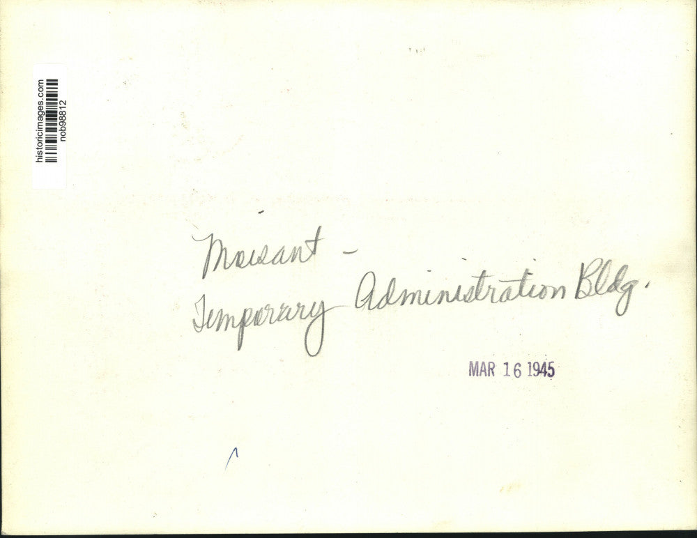 1945 Press Photo Temporary Administration Building At Moisant Airport