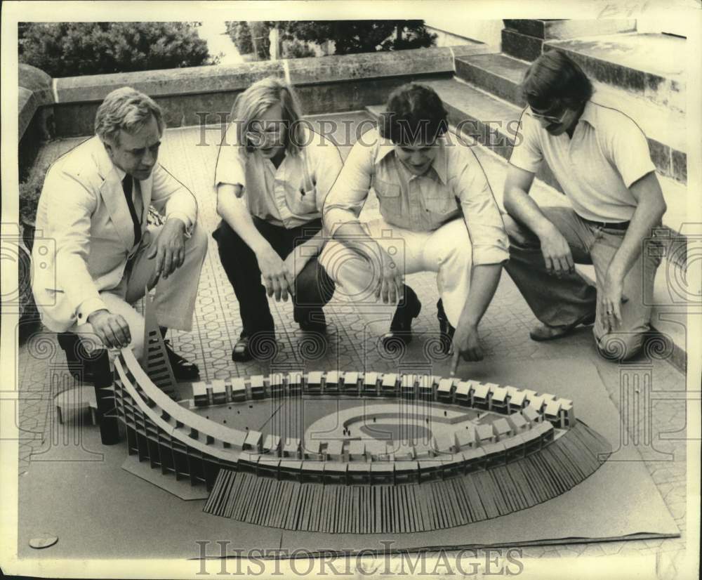 Press Photo Student-Designed Marine Research Facility Model, Tulane Architecture- Historic Images