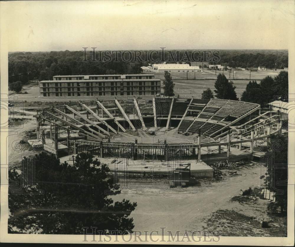 1969 Press Photo New Gym Being Built At Northeast Louisiana State College- Historic Images