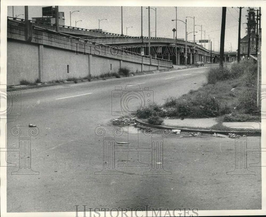 Press Photo Elevated Portion Of Pontchartrain Expressway, New Orleans- Historic Images