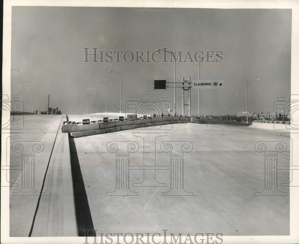 1960 Press Photo Mississippi River Bridge Looking Toward Lake Pontchartain