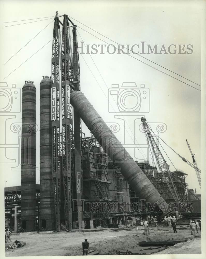 1963 Press Photo View of the Fluor Oil Plant, Louisiana - noc00204