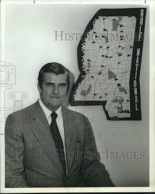 1973 Press Photo Jerry O'Keefe, Biloxi Mayoralty Candidate- Historic Images