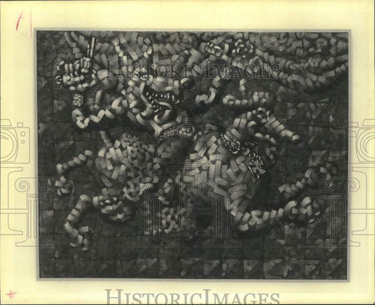 1992 Press Photo The painting "One For The Road" at the Still-Zinsel art show- Historic Images