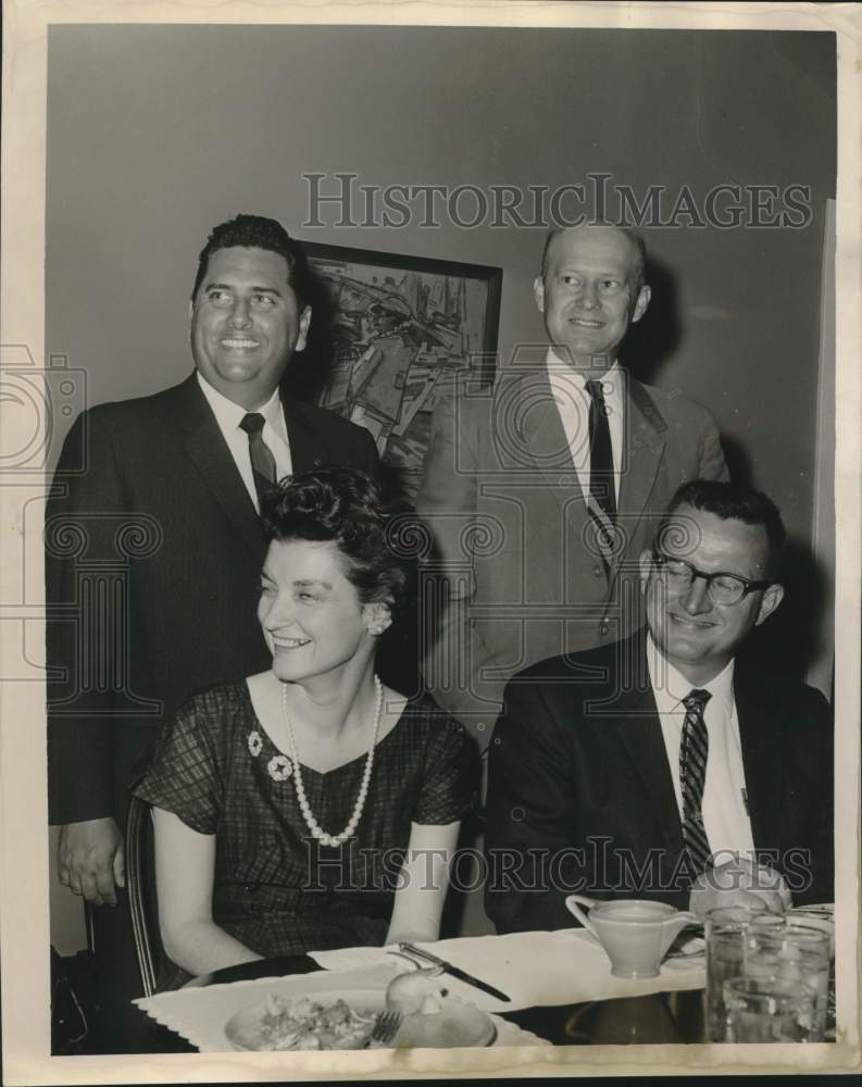 1962 Press Photo Adrian Panquerne St. Alphonsus PTA President &amp; others meeting