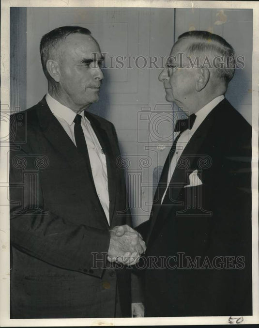 1961 Press Photo Ex-Associate Justice W. St. John Garwood & Judge L.P. Stephens