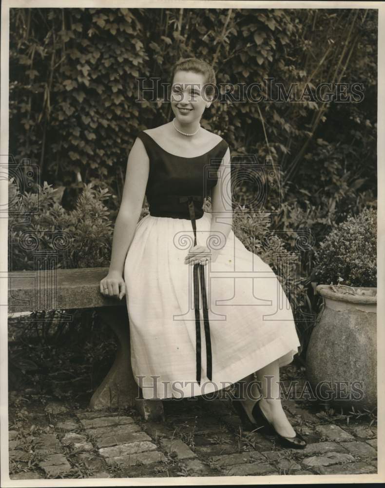 1959 Press Photo Mrs. Jefferson Cowling Steele was Miss Betty Osborne- Historic Images