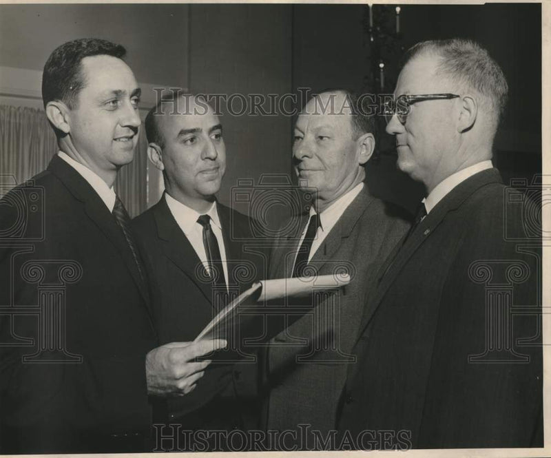 Load image into Gallery viewer, 1964 Press Photo Louisiana Land Title Association Officers for 1964-65

