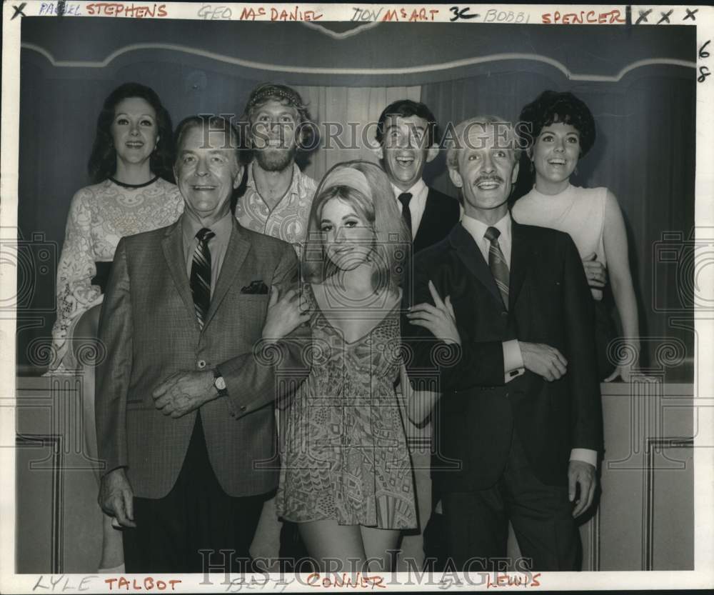 1969 Press Photo Actors opening New Orleans advocate of the National Smile Week- Historic Images