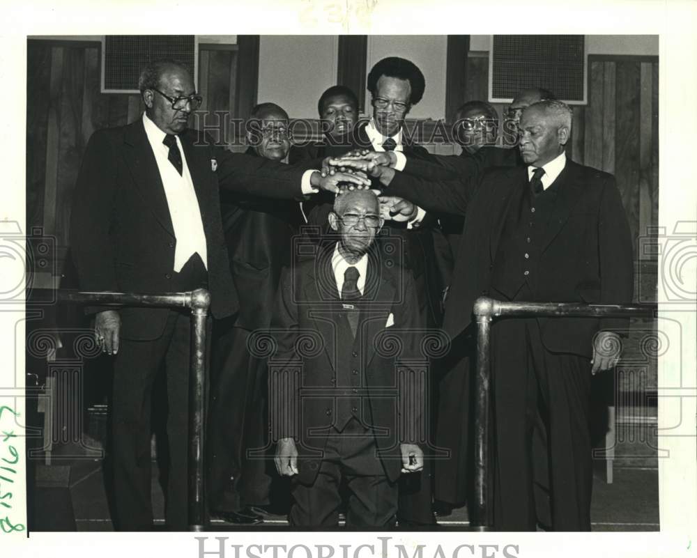 1984 Press Photo Reverend Albert Payne ordained at  First Pilgrim Baptist Church- Historic Images