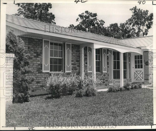 1965 Press Photo House with stylish exterior featured in Parade of Homes