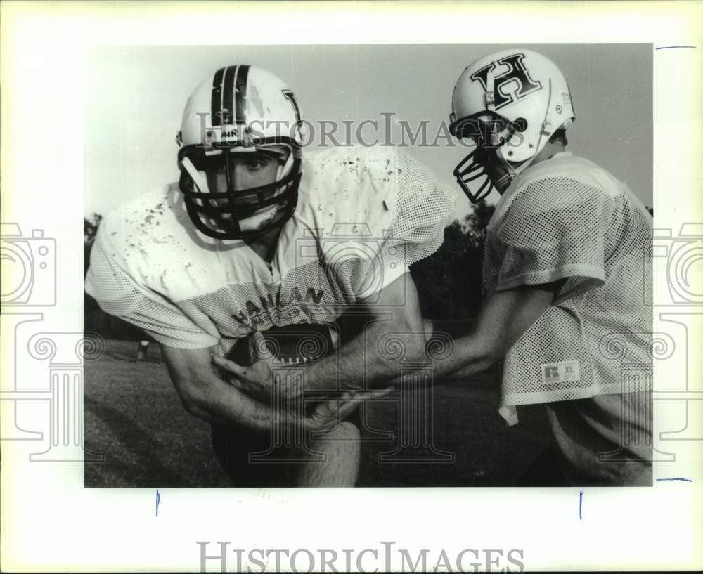 1991 Press Photo Ricky Stephenson, Hannan Football Player - Historic Images