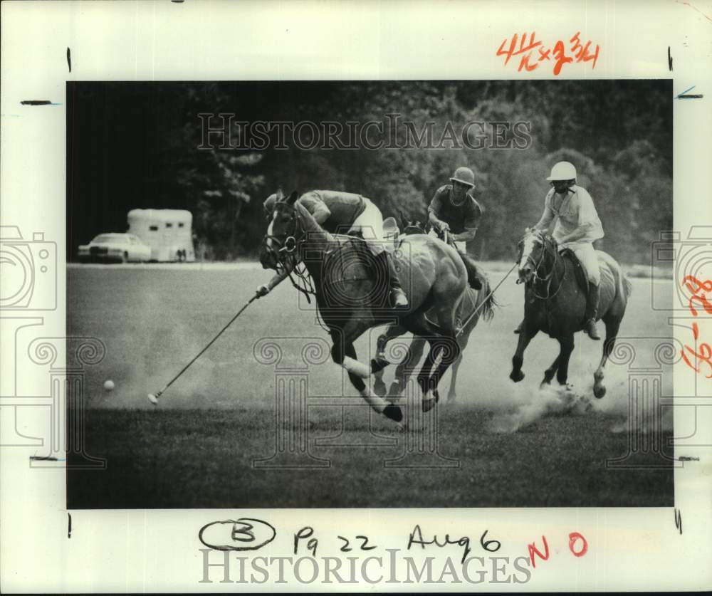 1978 Press Photo Covington Polo Club match at Huey LaPlace farm, Covington- Historic Images