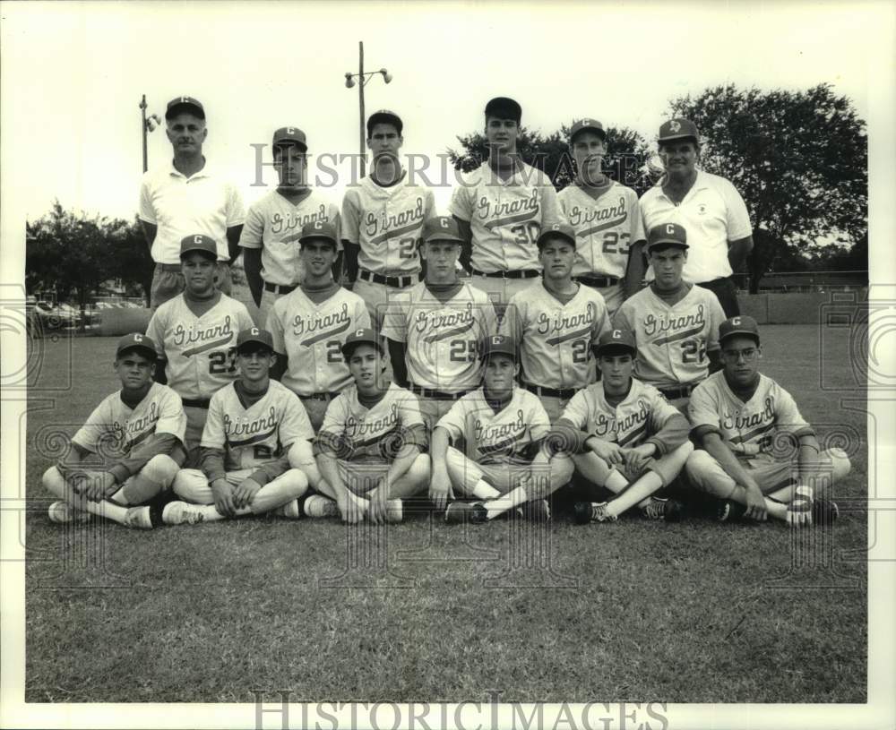 1989 Press Photo Pony Baseball League All-Star Team at Girard Playground- Historic Images