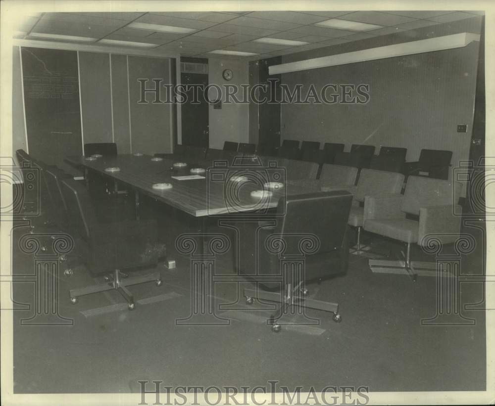 1968 Press Photo New Orleans Police - Conference Room, Administration Building- Historic Images