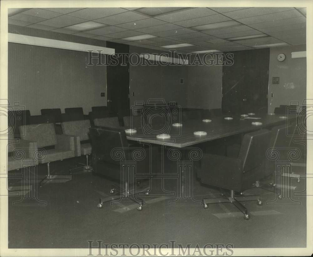 1968 Press Photo New Orleans Police - Conference Table, Administration Building