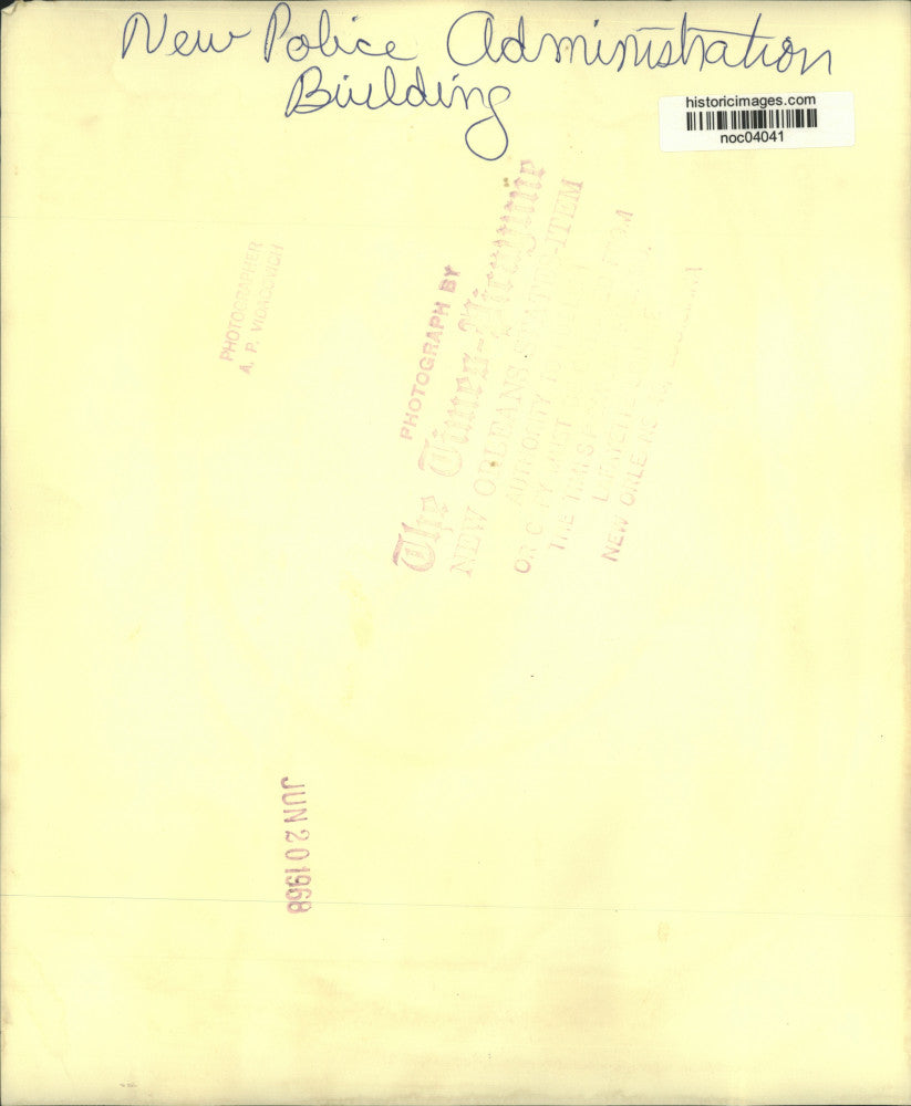 1968 Press Photo New Orleans Police - Conference Table, Administration Building