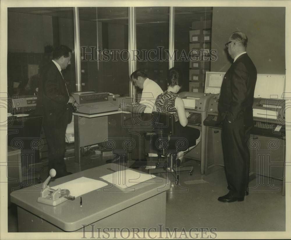 1968 Press Photo New Orleans Police - Records Office, Administrative Building