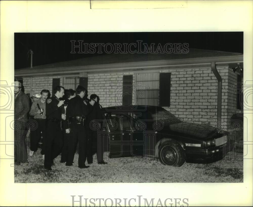 1990 Press Photo Jefferson Parish Police - Drug Suspects Arrested- Historic Images