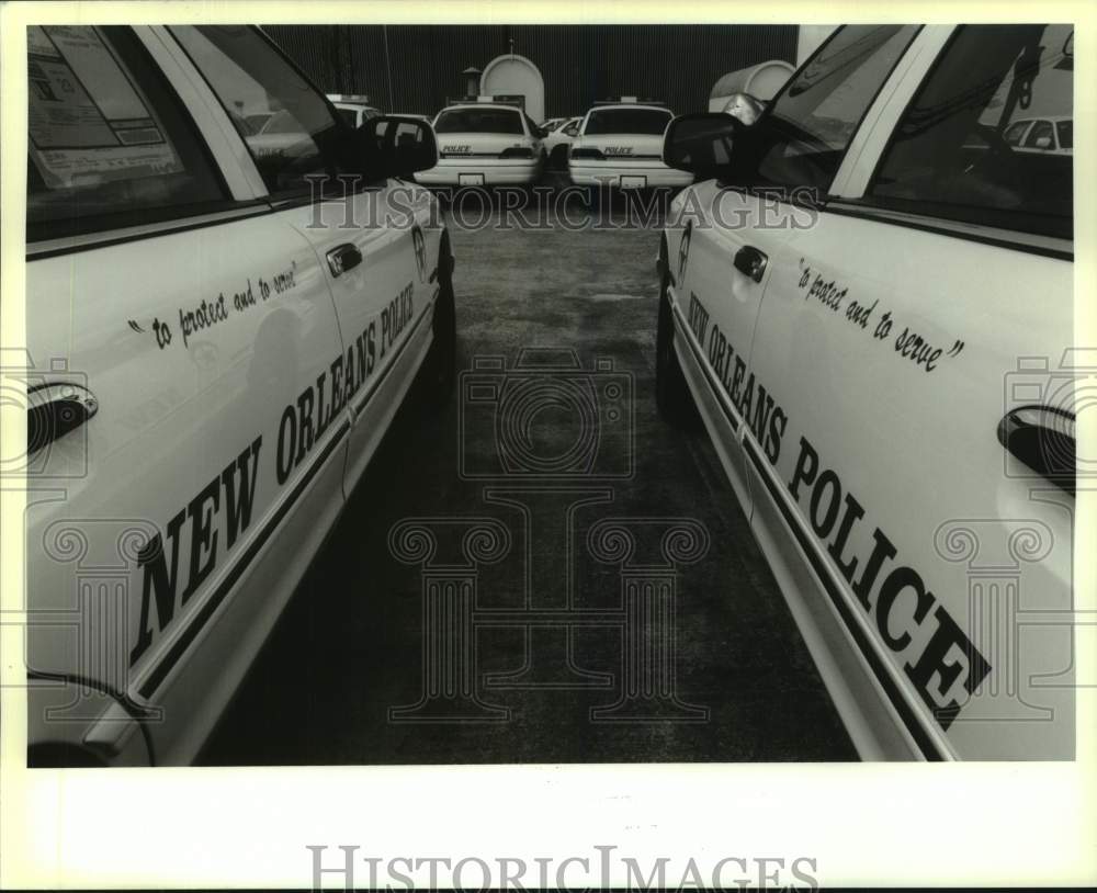 1994 Press Photo New Orleans Police Department Ford Crown Victoria Patrol Cars- Historic Images