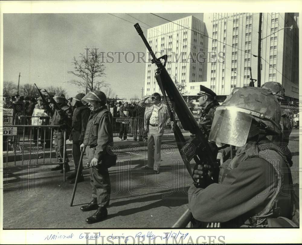 1979 Press Photo National Guardsmen Patrol Streets of New Orleans, Police Strike- Historic Images