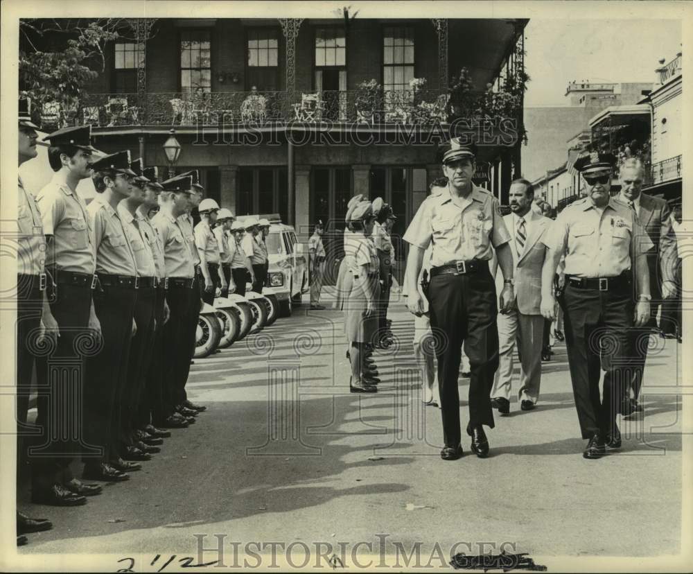 1974 Press Photo New Orleans Police Department At Annual Inspection- Historic Images