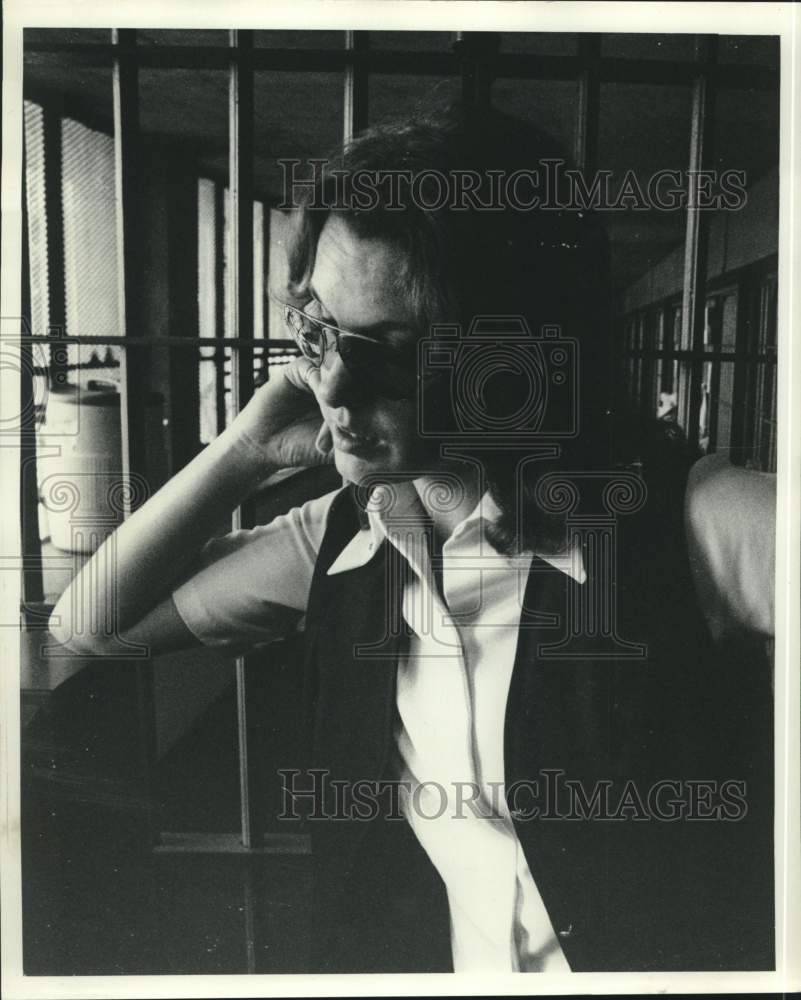 Press Photo Woman at Parish Prison for women in New Orleans - noc04402
