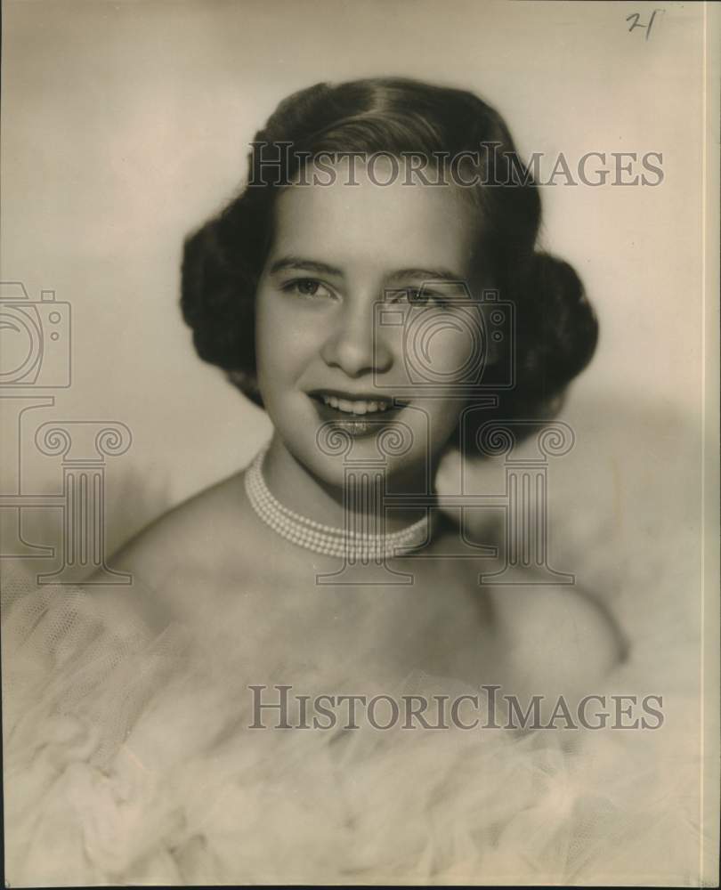 1953 Press Photo Sylvia Ann Parr, Queen Alla- Mardi Gras - noc04431