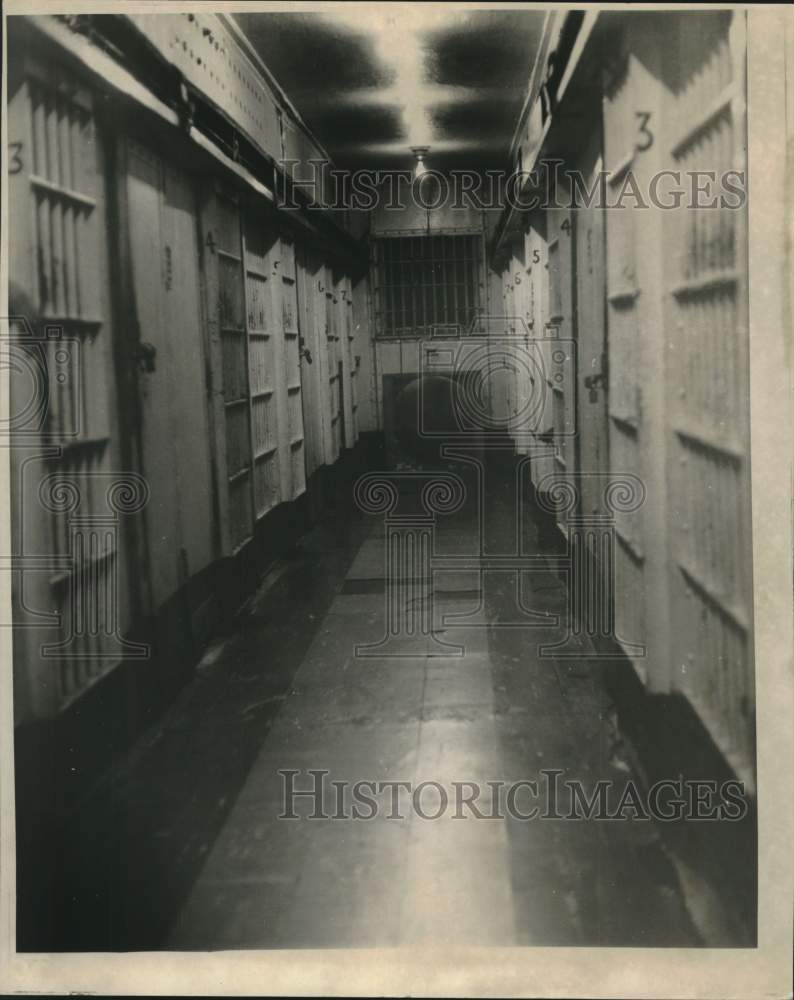 1969 Press Photo Interior of the Parish Prison Cell Block - Historic Images