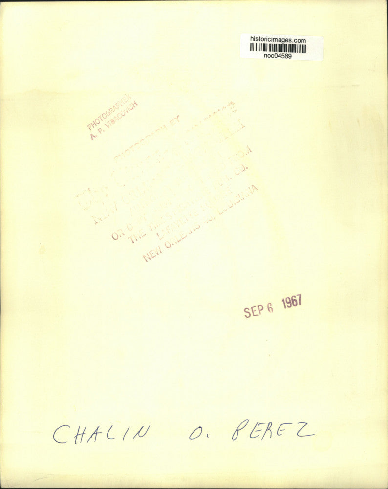 1967 Press Photo Chalin Perez of New Orleans - noc04589