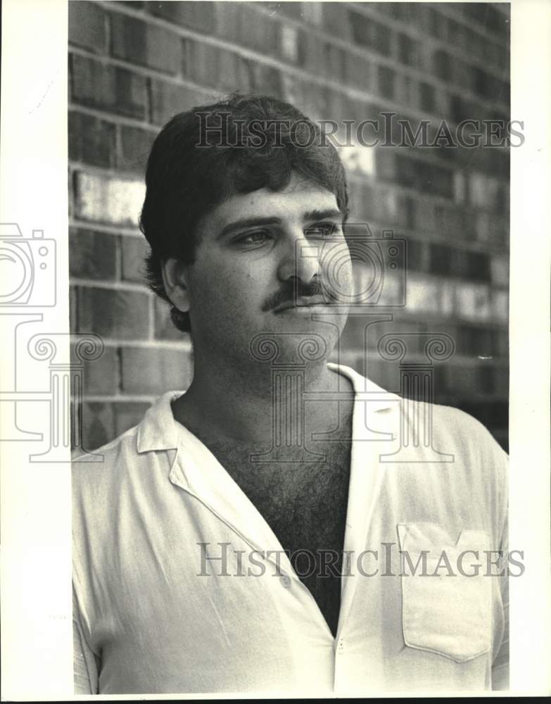 1985 Press Photo Osman El-Dana, from Beirut, in Metairie, Louisiana- Historic Images