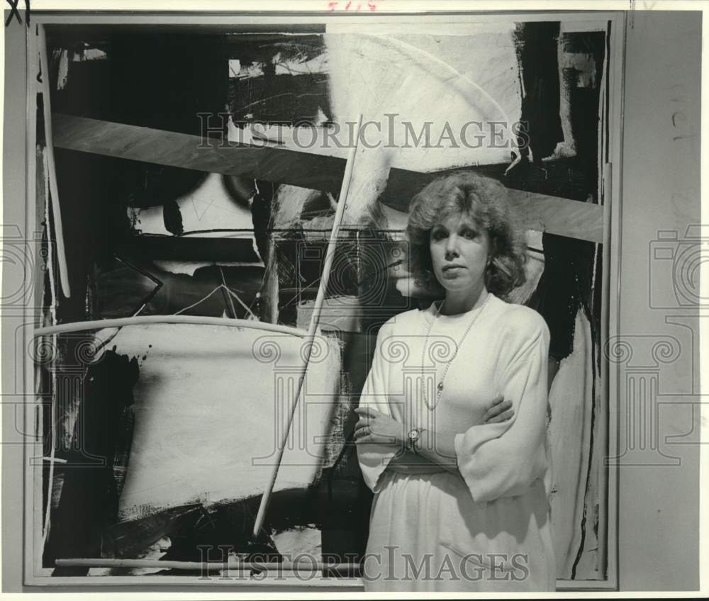 1987 Press Photo Donna Perret, Director- Galerie Simonne Stern - Historic Images