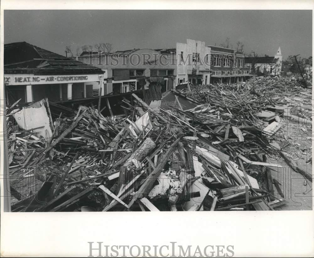 1969 Press Photo Decimated Pass Christian right after Hurricane Camille