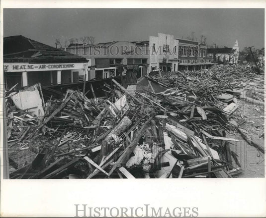 1969 Press Photo Decimated Pass Christian right after Hurricane Camille
